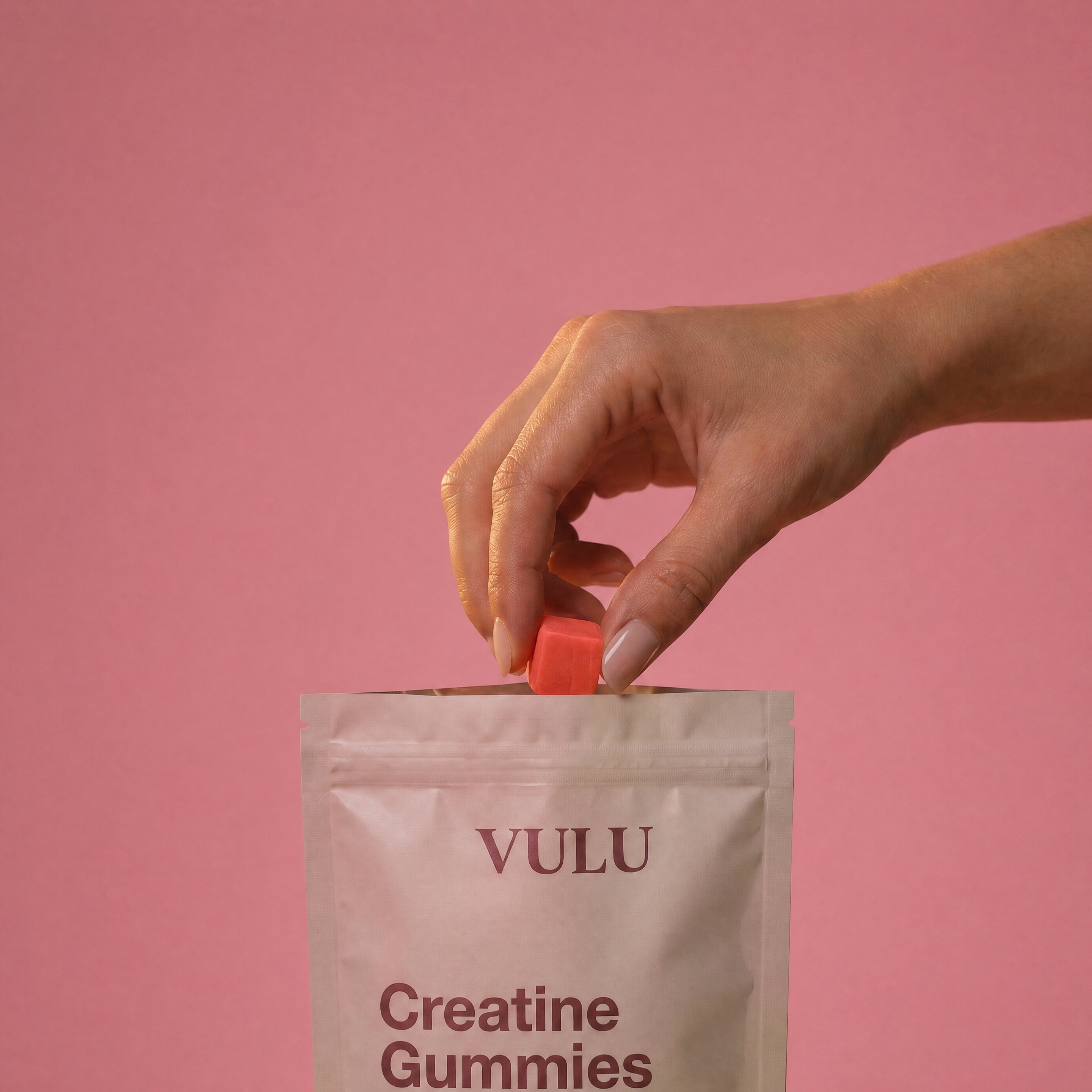 VULU Gomitas de Creatina Fresa Resplandeciente